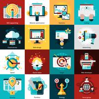 Seo Development Icons vector