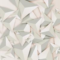 Triángulos abstractos 3D sobre fondo claro, ilustración vectorial vector