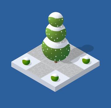 Nieve nevado invierno Navidad vector