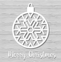 Christmas snowflake ornament vector