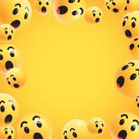 Group of high detailed yellow emoticons, vector illustration