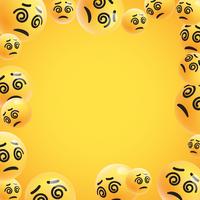 Group of high detailed yellow emoticons, vector illustration