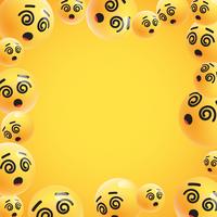 Group of high detailed yellow emoticons, vector illustration