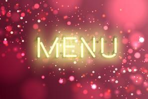 Neon realistic word for advertising, vector illustration