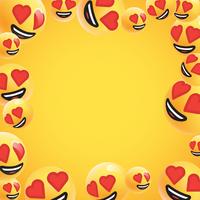 Group of high detailed yellow emoticons, vector illustration