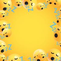 Group of high detailed yellow emoticons, vector illustration