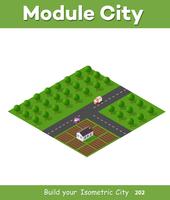 Isometric modules for construction  vector