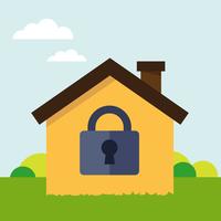 Secure house vector