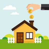  Save money for house vector