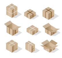 Isometric set 3D vector