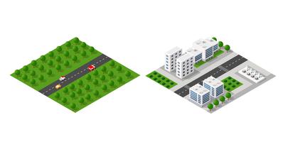 Set of isometric modules vector