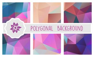 Polygonal background for craft vector