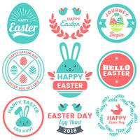 Easter Day Vector Logo for banner