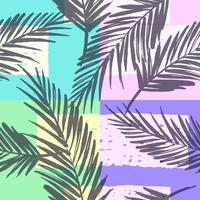 Seamless exotic pattern with tropical plants. Vector background.