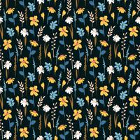 Floral abstract seamless pattern. vector