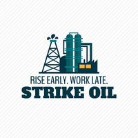 Oil industry poster vector