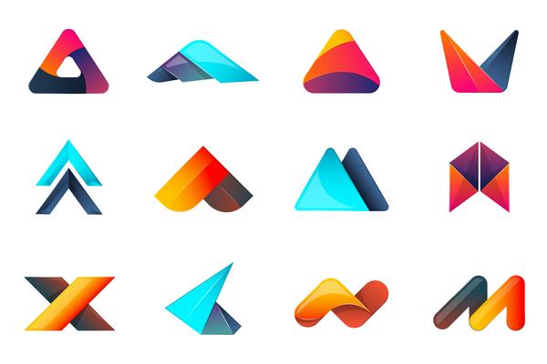 Modern Minimal Vector Logo for banner