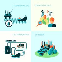 Oil industry composition vector