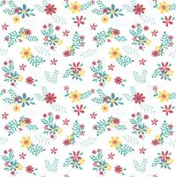 colourful spring flower seamless pattern  vector