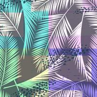 Seamless exotic pattern with tropical plants. Vector background.