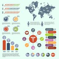 Medical healthcare infographic vector