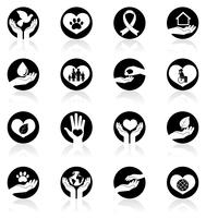 Charity and Donation Icons vector