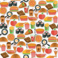 Fast food icon seamless vector