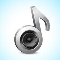 Audio speaker note vector