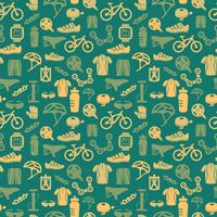 Bike seamless pattern vector