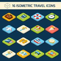 Travel icons set vector
