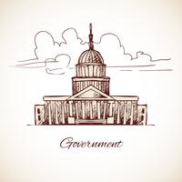Government building vector