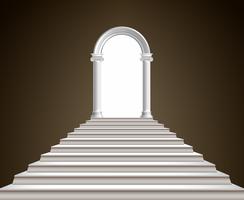 Staircase and arch vector