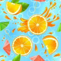 Orange seamless pattern vector