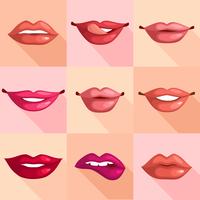 Set of Lips vector