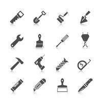 Home repair tools icons vector