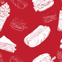 fast food seamless vector