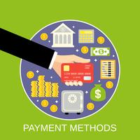 Payment methods concept vector