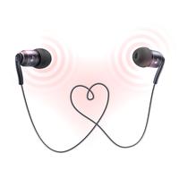 Headphones earplugs poster vector