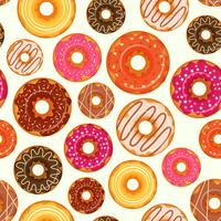 Donut seamless pattern