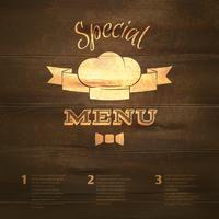 Restaurant menu template vector