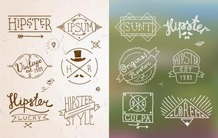 Hipster vintage emblem vector