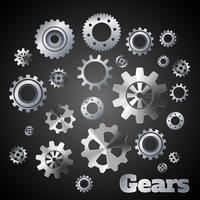 Metal gears poster vector