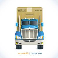 Logistic icon truck vector