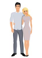 Husband and wife vector