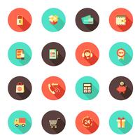 Shopping E-commerce Icons vector