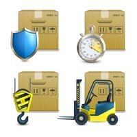Logistic Icons Set vector