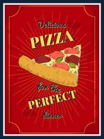 pizza poster vector