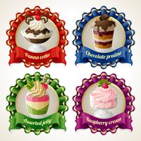 Sweets ribbon banners