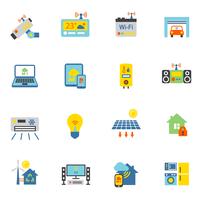 Smart Home Icons Flat vector