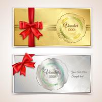 Gift vouchers template vector